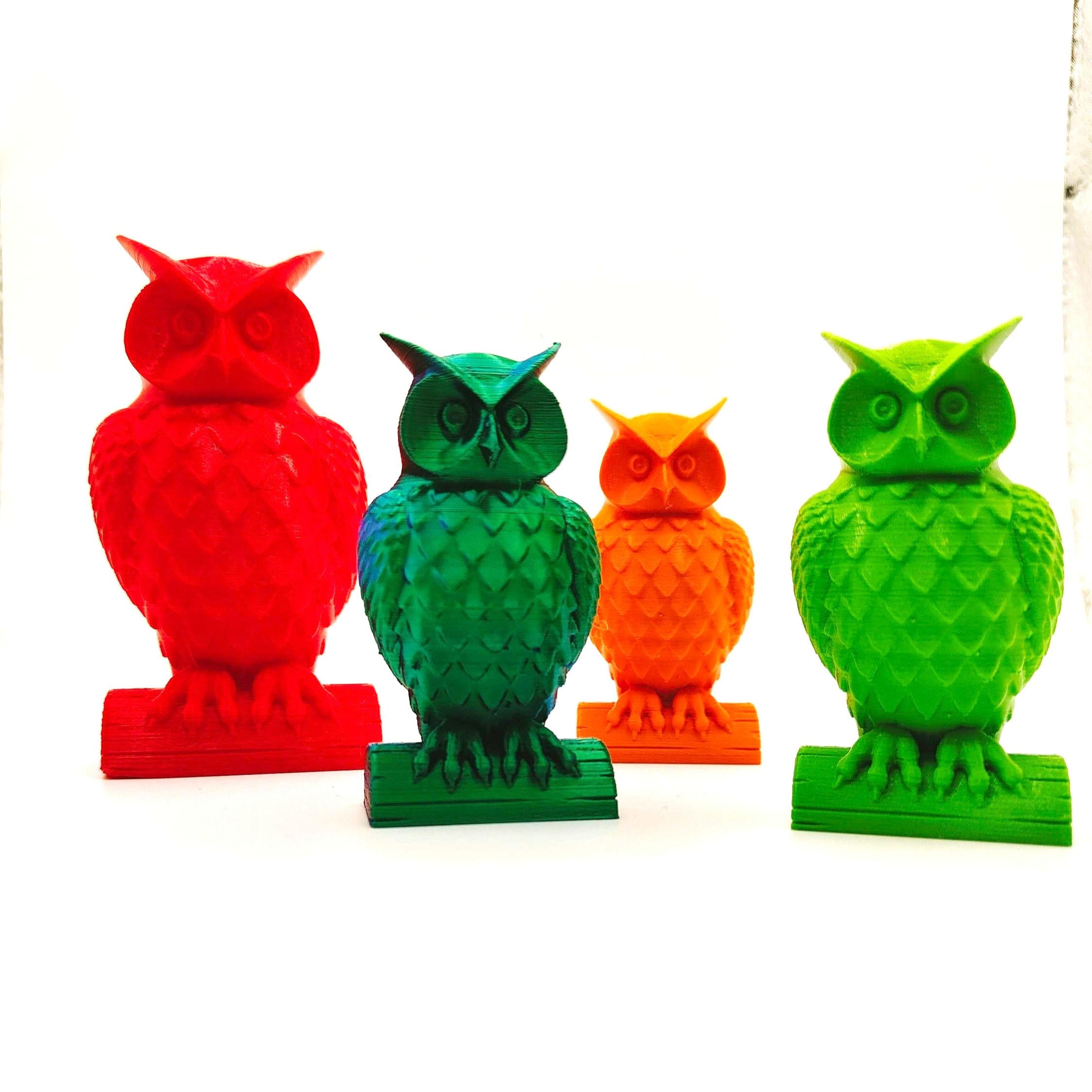 3d printed owl, statue/ornament, own figurine | cute owl interior decor